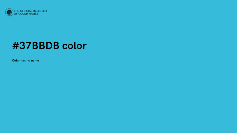 #37BBDB color image