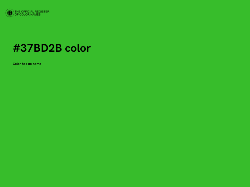 #37BD2B color image