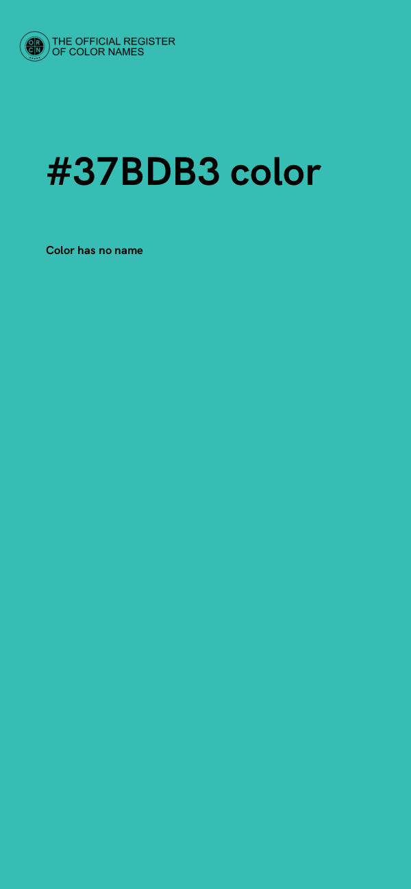 #37BDB3 color image