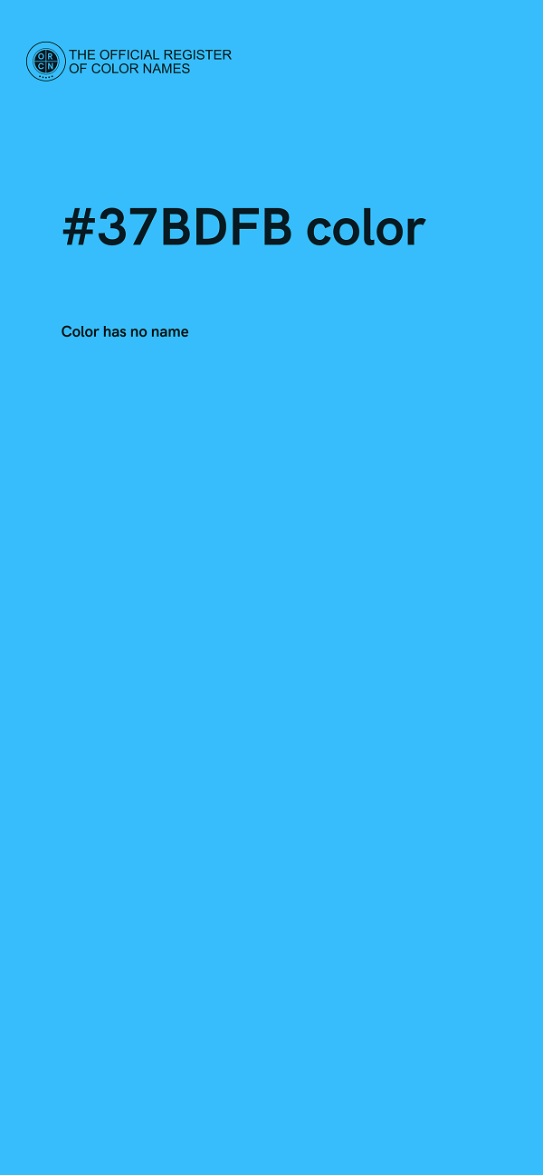 #37BDFB color image