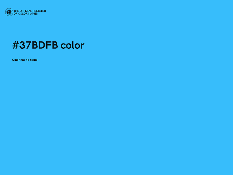 #37BDFB color image