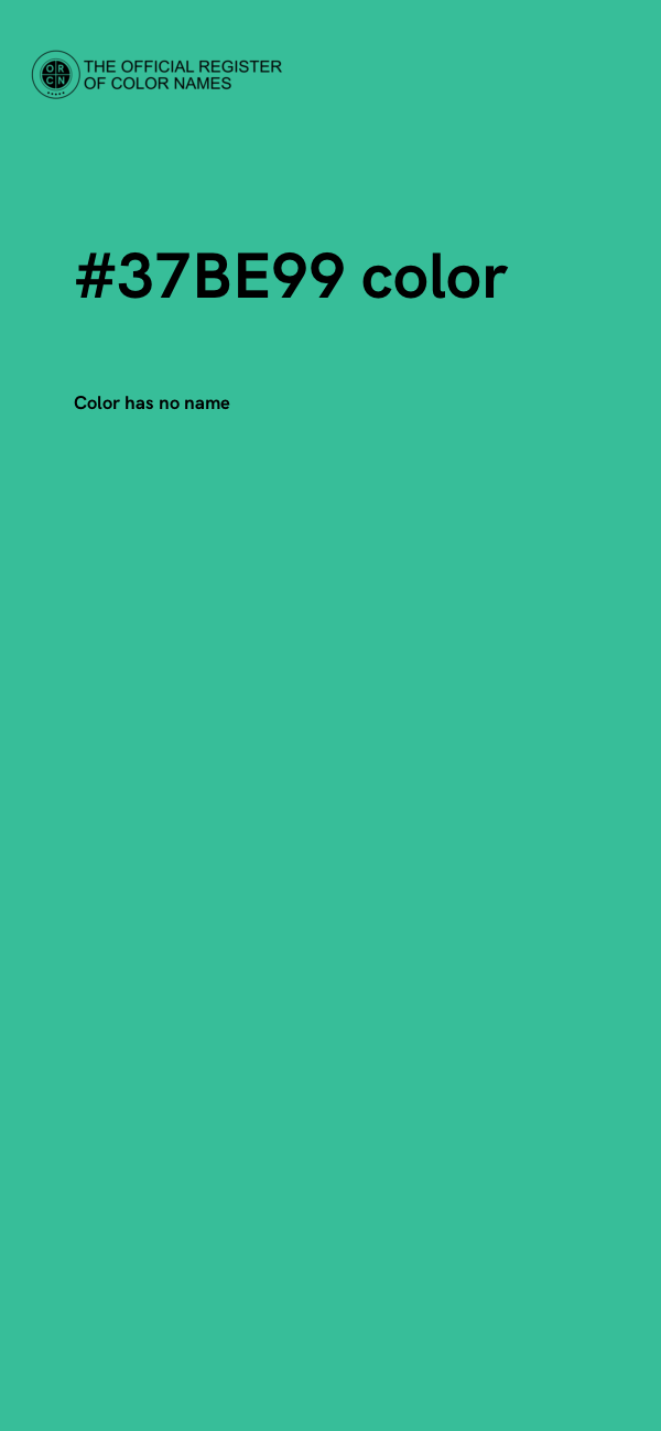 #37BE99 color image