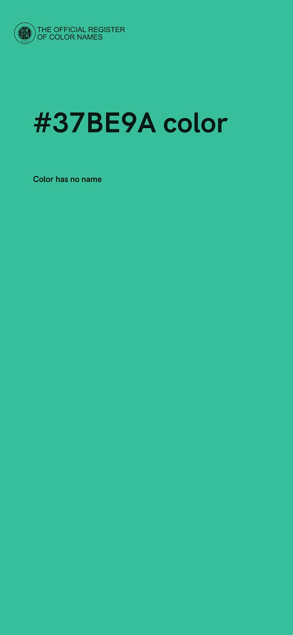 #37BE9A color image