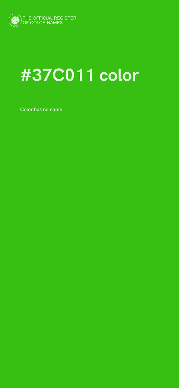 #37C011 color image