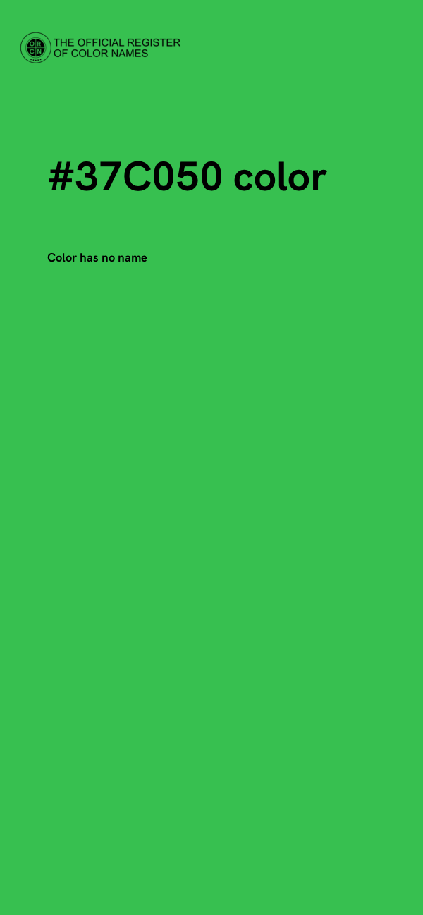 #37C050 color image