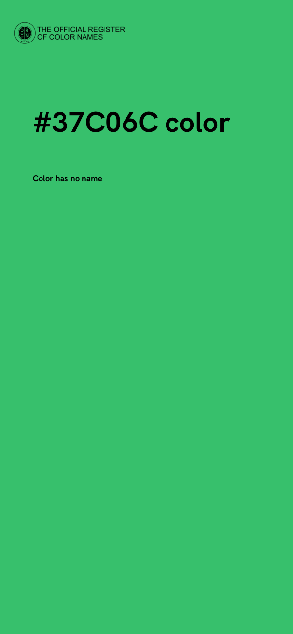 #37C06C color image