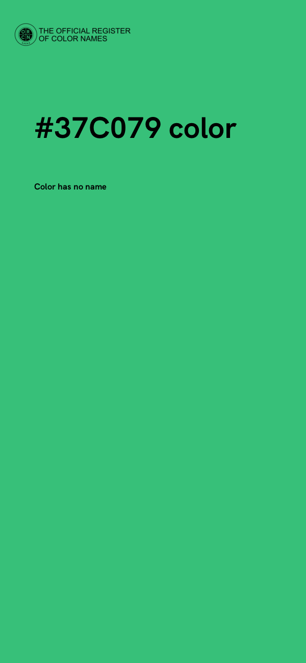 #37C079 color image