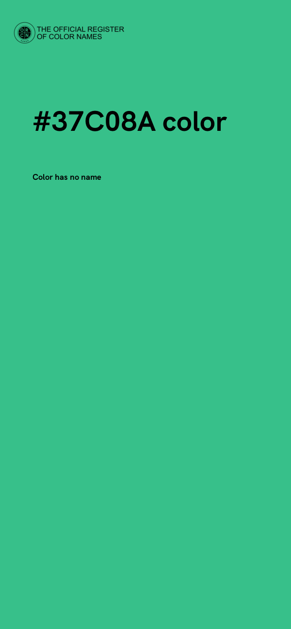 #37C08A color image