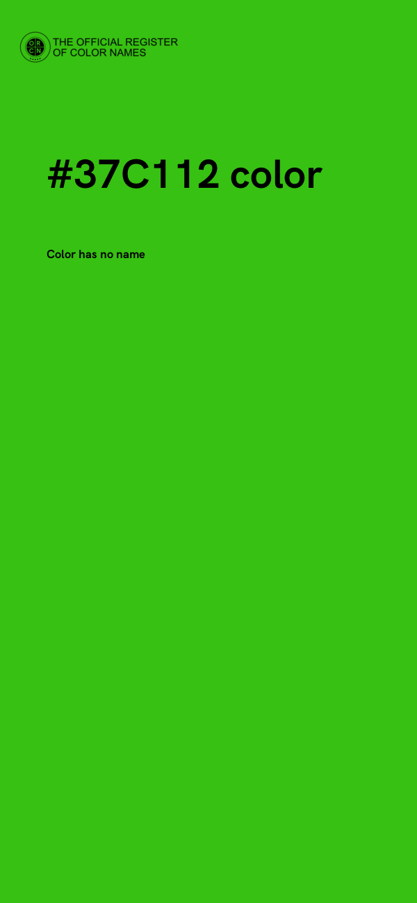 #37C112 color image
