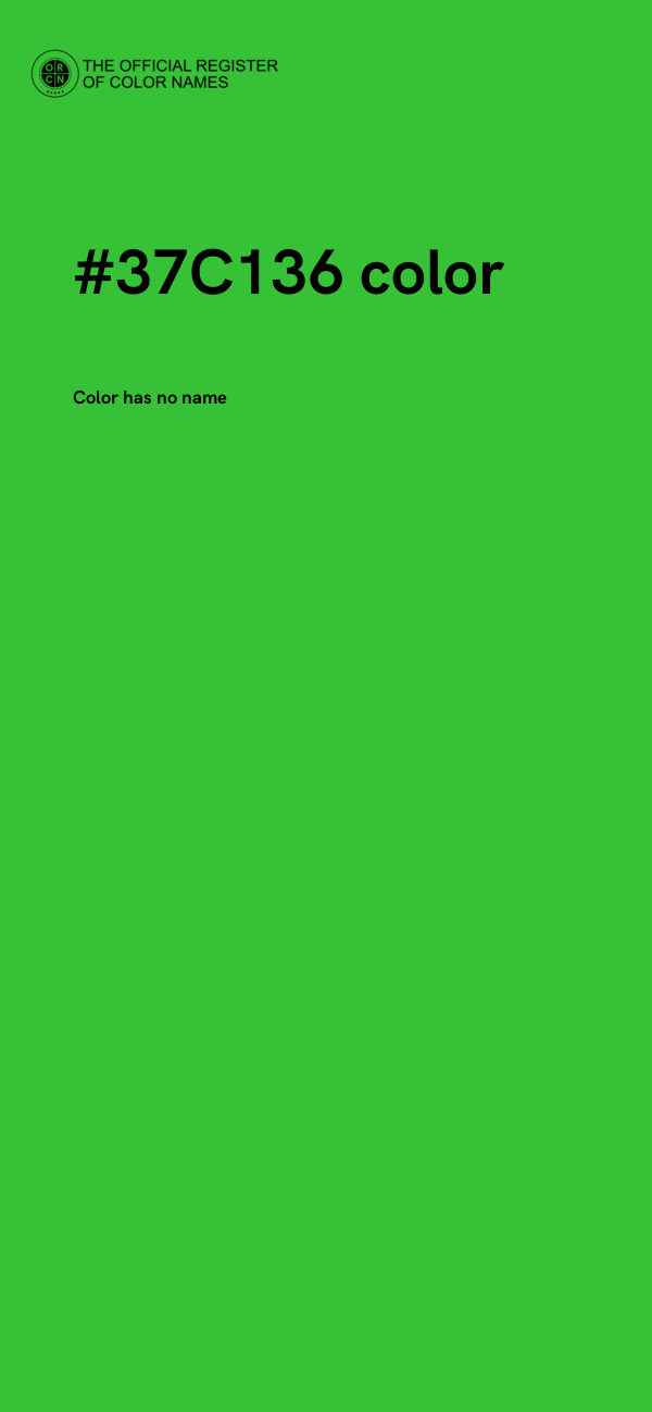 #37C136 color image