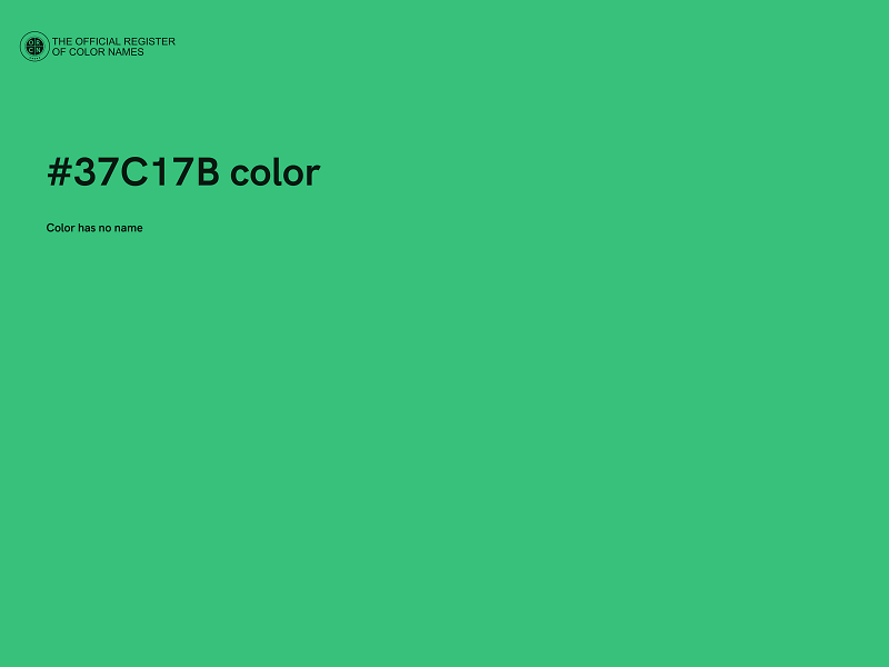 #37C17B color image