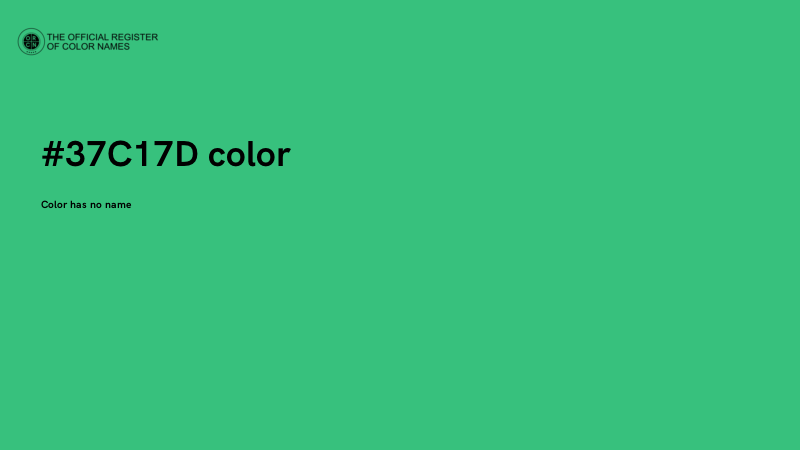 #37C17D color image