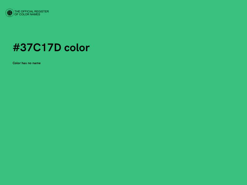 #37C17D color image