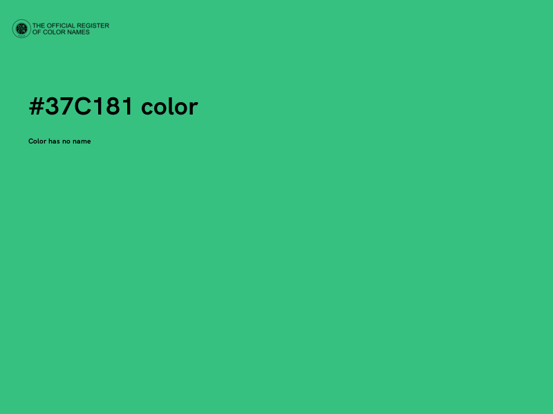 #37C181 color image