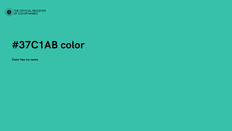 #37C1AB color image