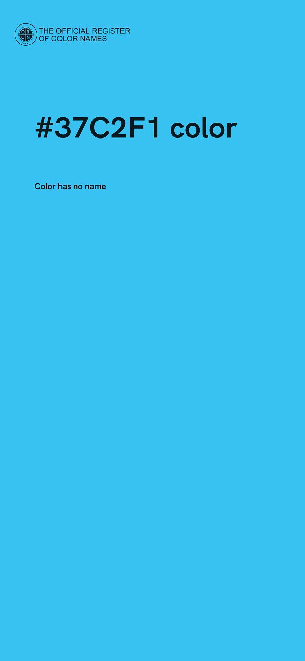 #37C2F1 color image