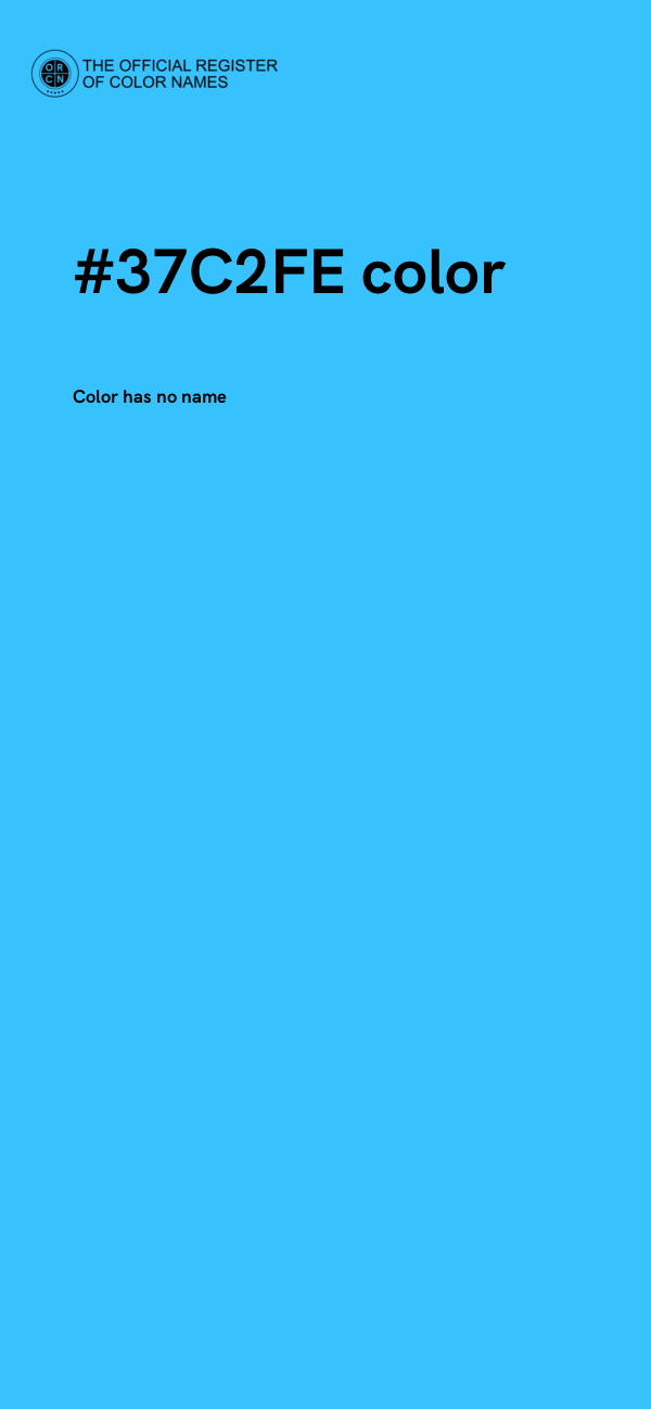 #37C2FE color image