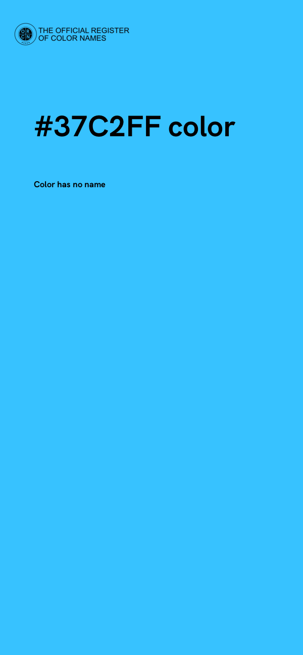 #37C2FF color image