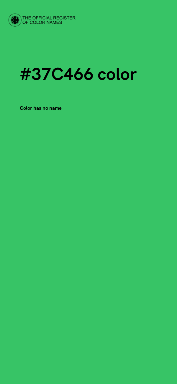#37C466 color image