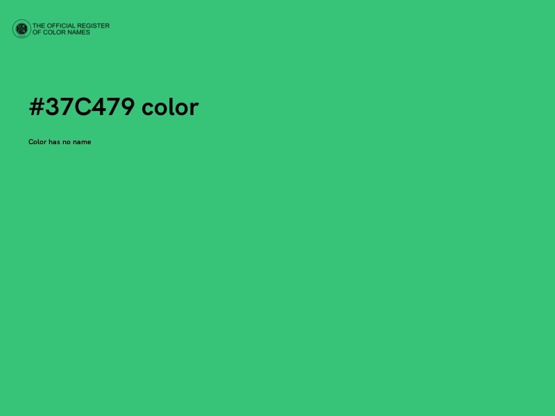 #37C479 color image