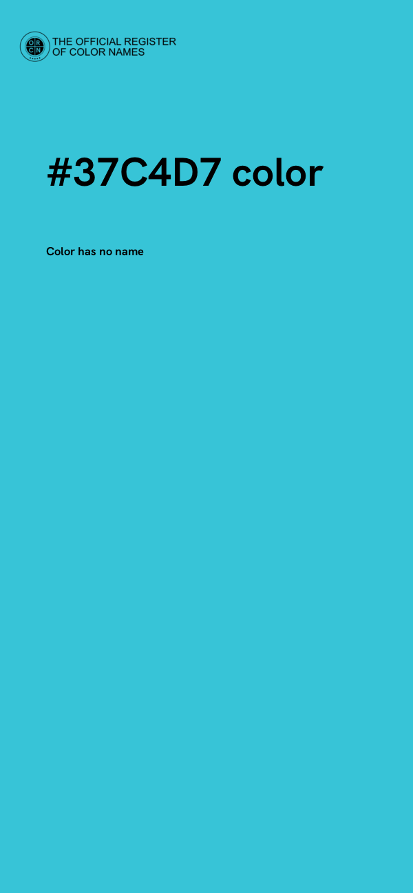 #37C4D7 color image