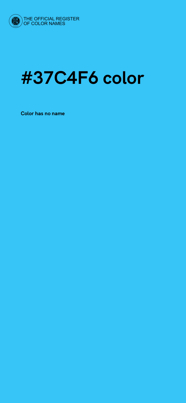 #37C4F6 color image