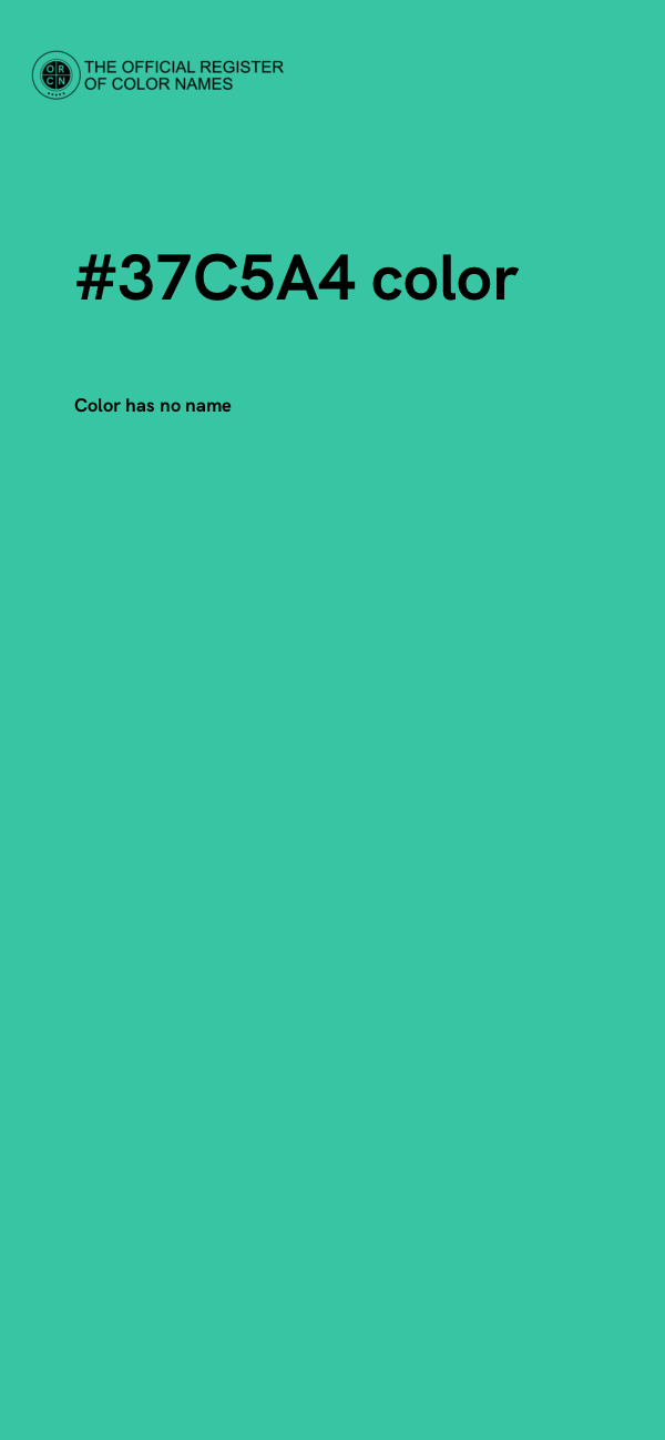 #37C5A4 color image
