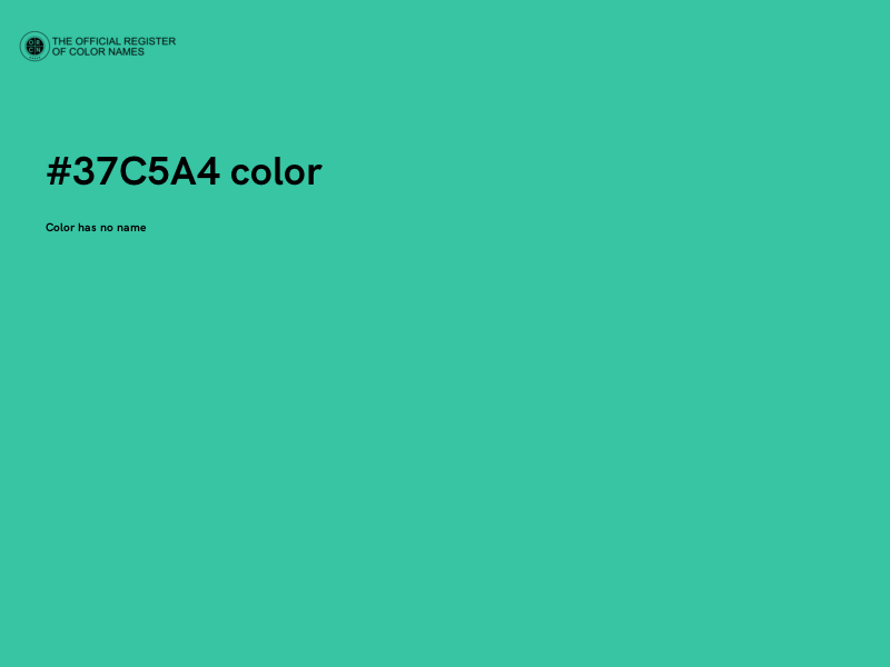#37C5A4 color image