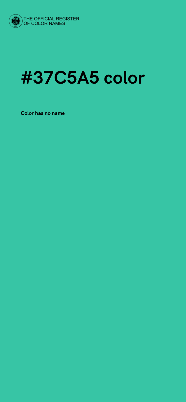 #37C5A5 color image