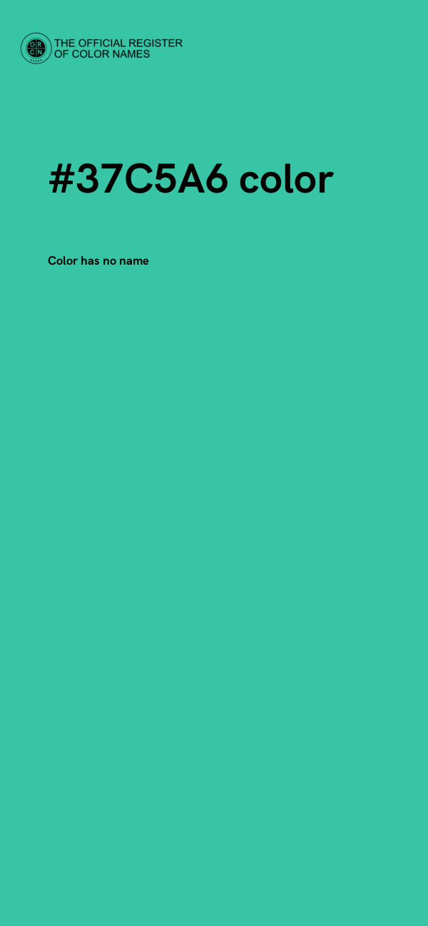 #37C5A6 color image