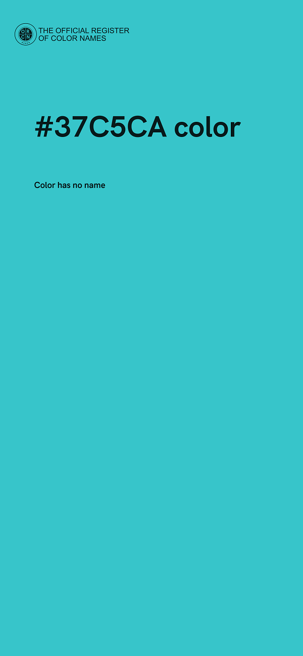 #37C5CA color image