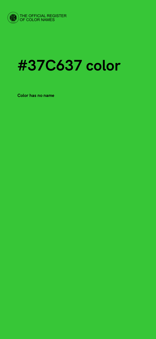 #37C637 color image