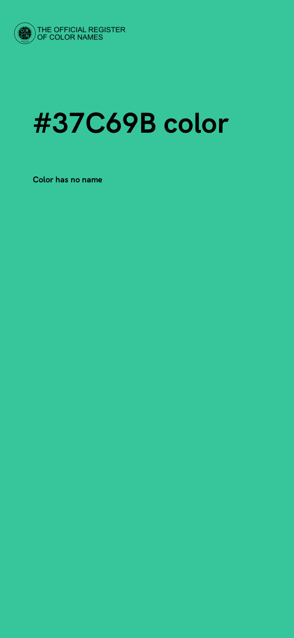 #37C69B color image