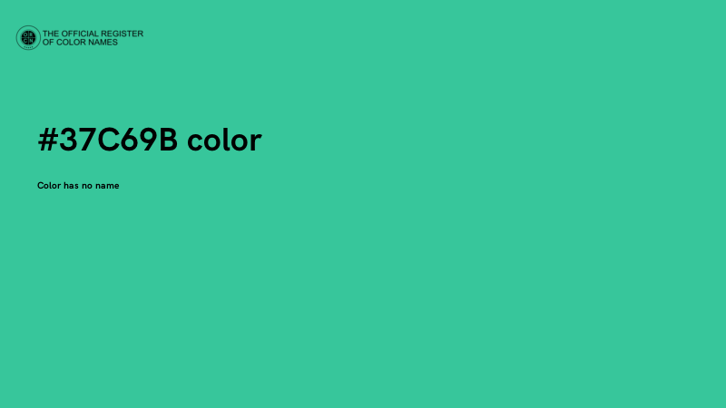 #37C69B color image
