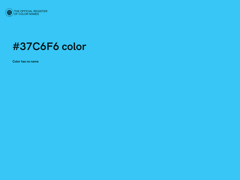 #37C6F6 color image