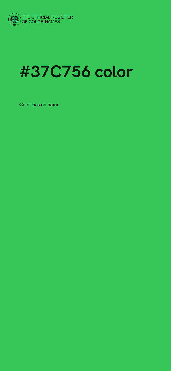 #37C756 color image