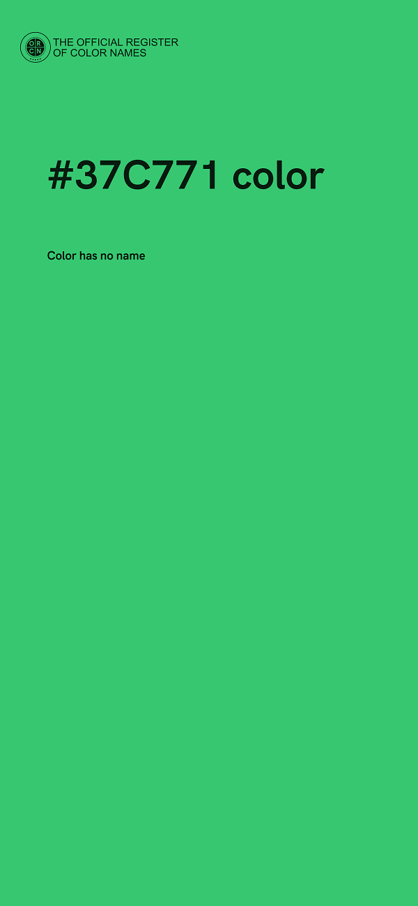 #37C771 color image