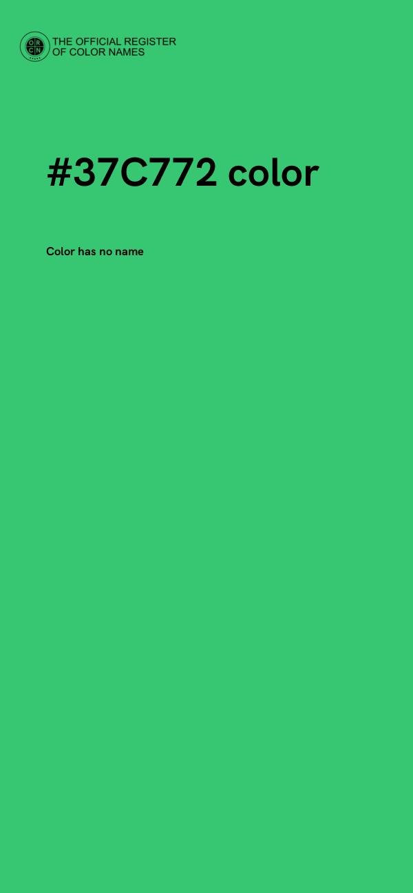 #37C772 color image