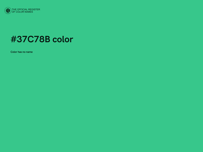 #37C78B color image