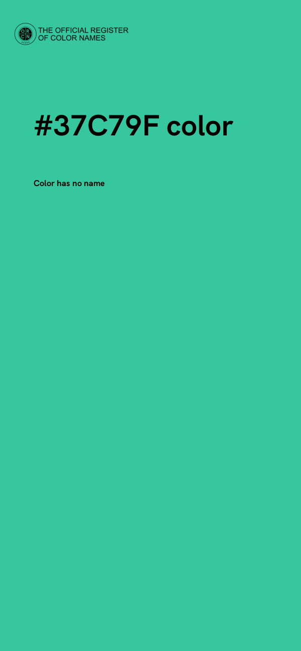 #37C79F color image