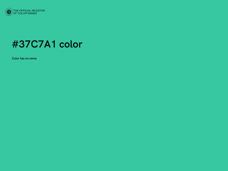 #37C7A1 color image