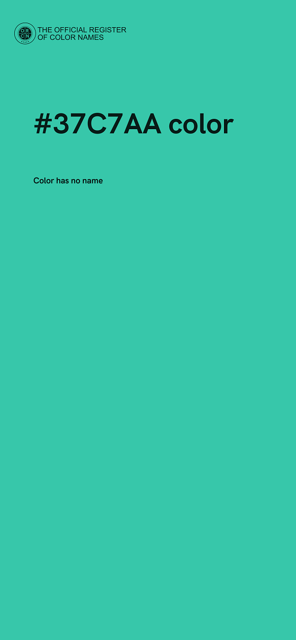 #37C7AA color image