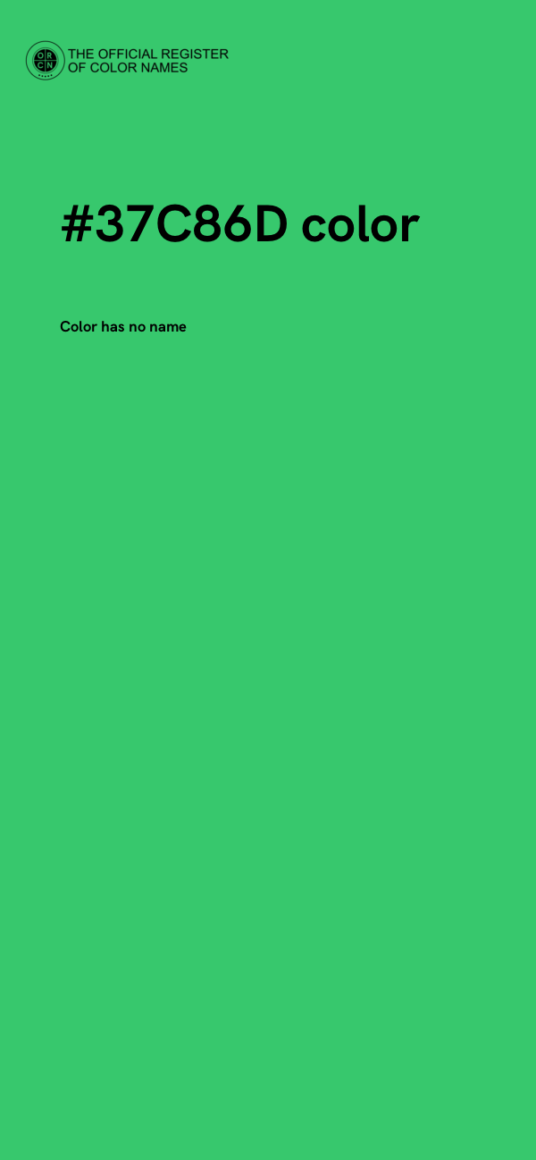 #37C86D color image