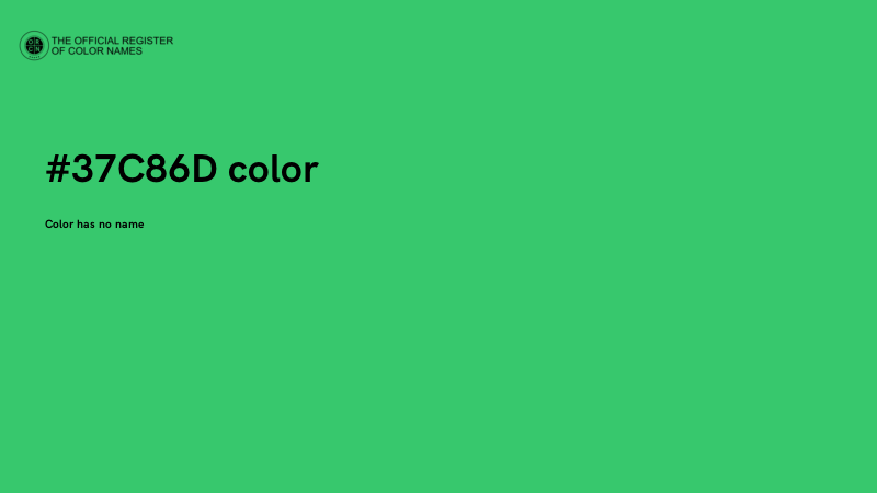 #37C86D color image