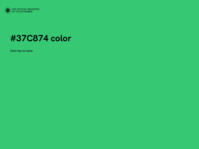 #37C874 color image