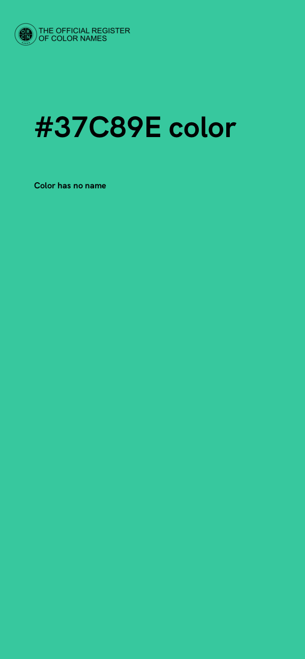 #37C89E color image