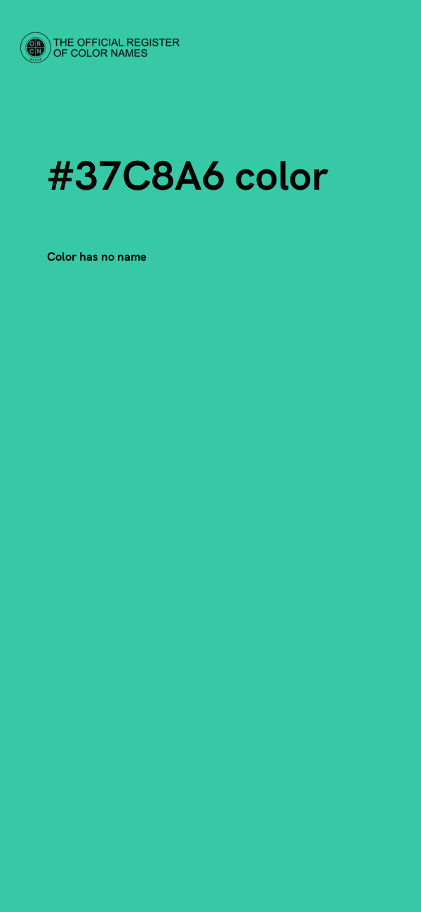 #37C8A6 color image