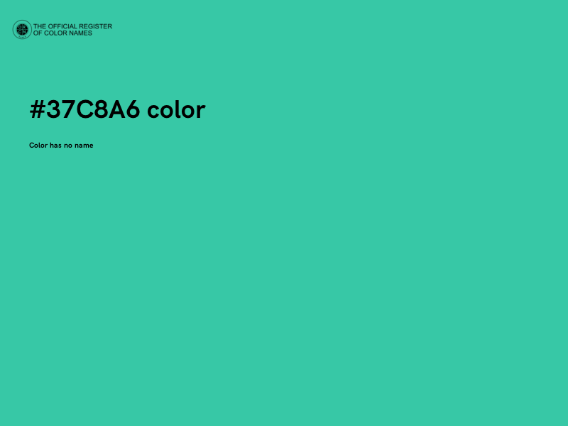 #37C8A6 color image