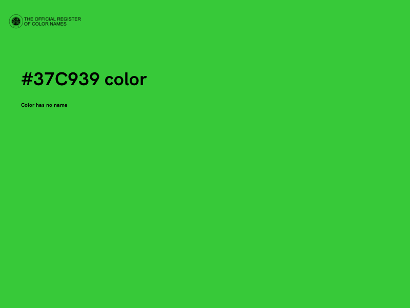 #37C939 color image