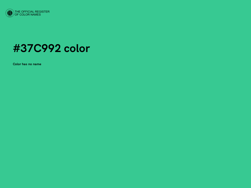 #37C992 color image